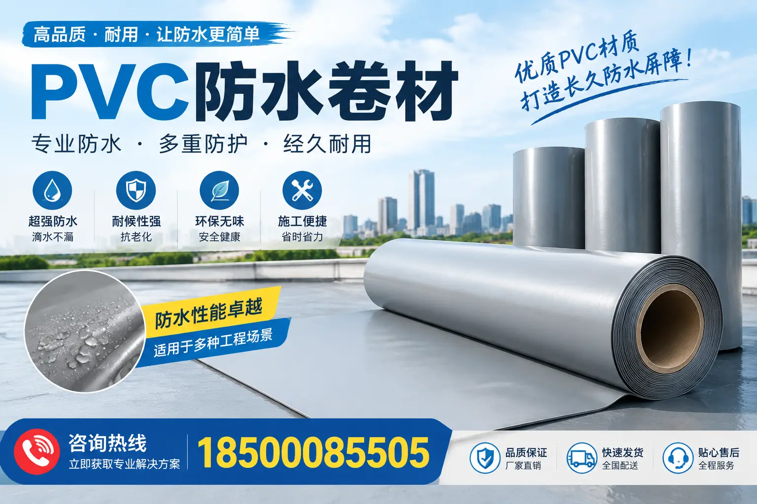 什么是pvc防水卷材?眉山消费者需了解的基础知识
